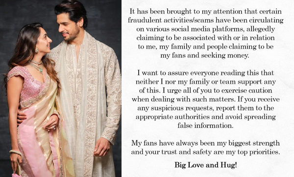 Sidharth Malhotra responds to fan alleging scam: Urge you to exercise caution