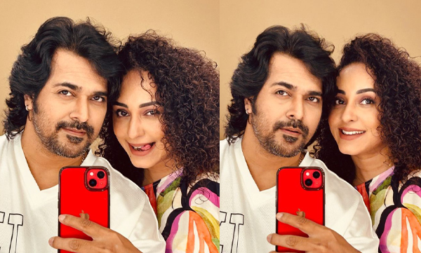 Pearle maaney and srinish shares stylish pictures