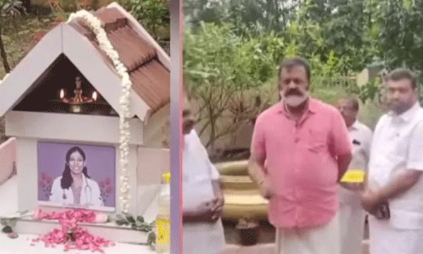 suresh-gopi-visited-dr-vandana-das-family.