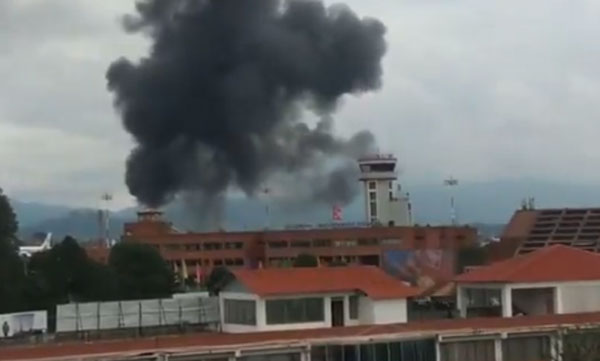 The plane crashed on take-off in Kathmandu