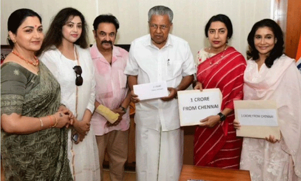 Actresses Suhasini, Meena and Khushb extended a helping hand to Wayanad; 1 crore was given to the Chief Minister's Relief Fund