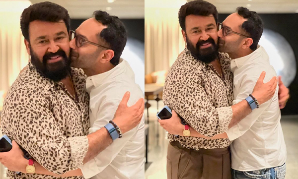 Mohanlal shares a loveable picture with fahad fasil