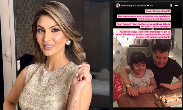 Rishi Kapoor's daughter Riddhima's note on his birth anniversary