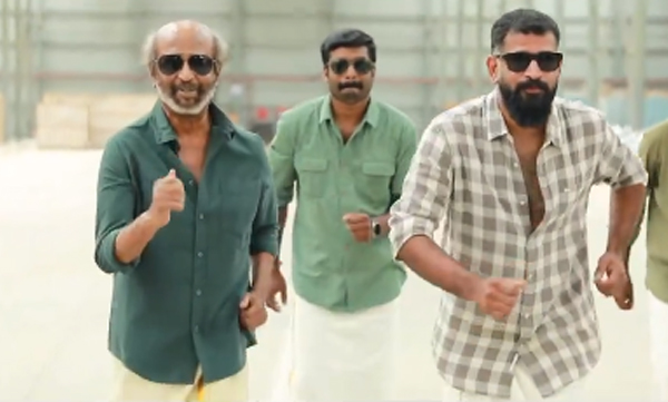 rajinikanth-and-girish-gangadharan-celebrate-onam-in-cooli-movie-set