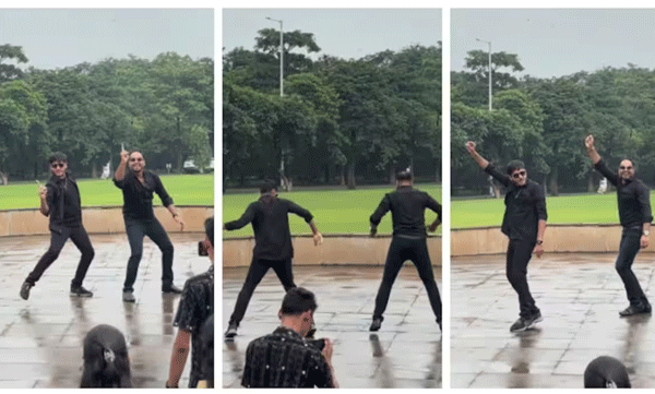 Teacher doing dance steps with children; The video went viral on social media