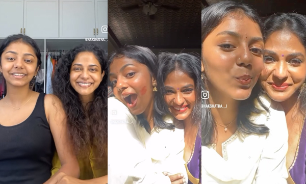 nakshatra-indrajith-cute-reel-with-mother-poornima