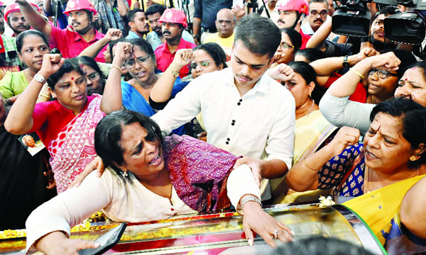 M.M Lawrence. did not know that his close friends and the party were playing tricks on him. 