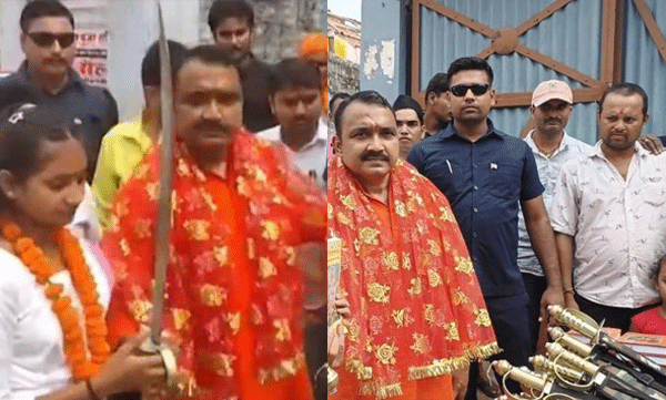 Whoever touches girls should have his hand cut off; BJP MLA in Bihar distributes swords to college girls