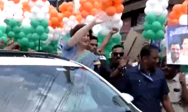 priyanka gandhi in wayanadu