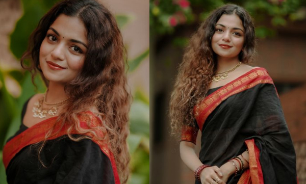 hansika-krishna-shares-photos-wearing-black-saree