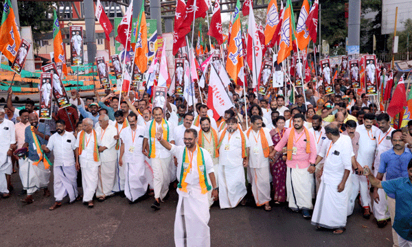Increase in votes for BJP in Christian centres
