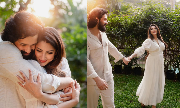 Akhil Akkineni shares engagement pictures