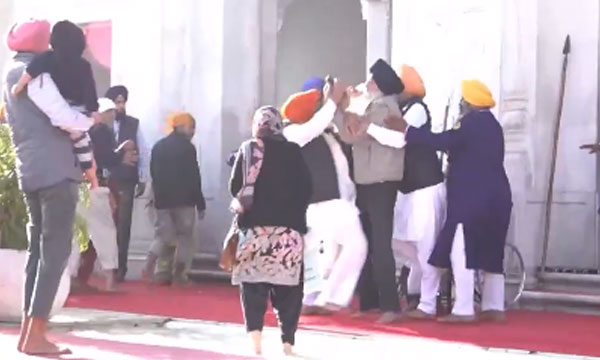 Man Fires At Sukhbir Singh Badal During His Penance At Golden Temple
