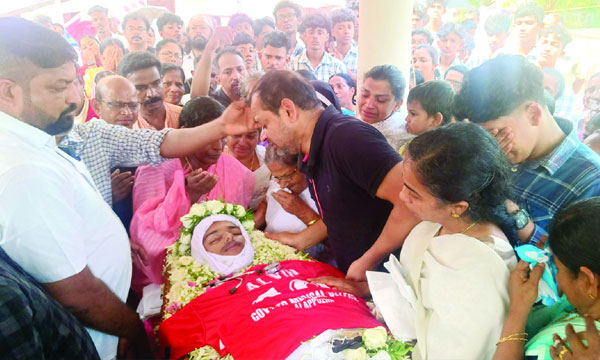 Alvin, who had been a football charm since school, was donned by his best friends and family in the red jersey
