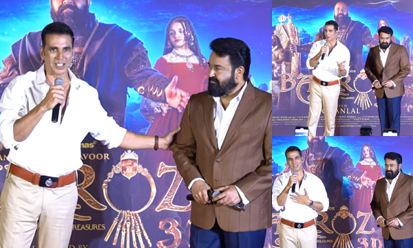 Akshay Kumar picks his Mohanlal movies at Barroz 3D trailer event