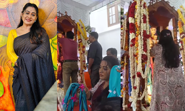 Beena Antony shares her blessings from manjummal church
