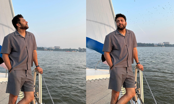 Jayam ravi shares vaccation picture with happy mood 