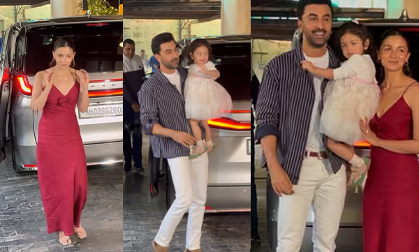 Raha Kapoor Xmas wish for media along with ranbir and alia