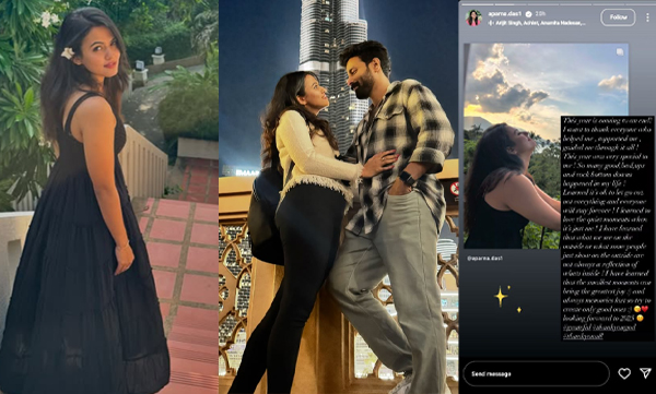 Aparna Das welcoming newyear with a different style