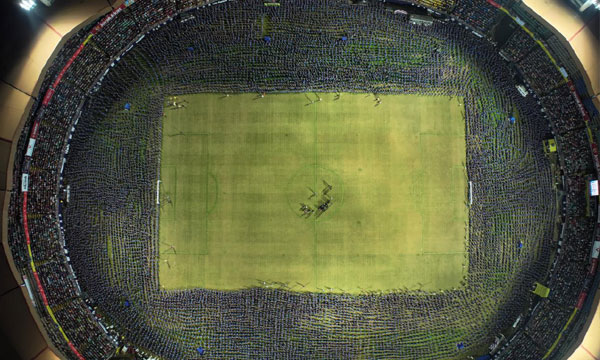 12,000 dancers lined up under the leadership of Divya Unni to set a Guinness record