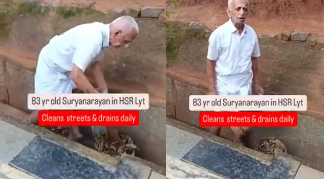 83-year-old man cleans roads daily for 2 hours