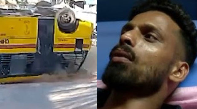 An incident in which a female student died after the school bus overturned