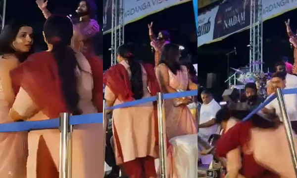 Shocking footage of Uma Thomas MLA falling viral