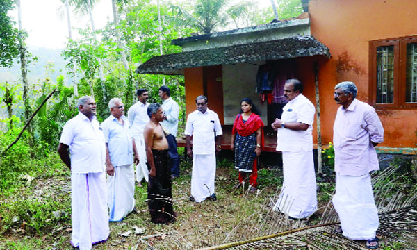 Eight families left their own farm and bedstead and moved to a rented house in Erumeli