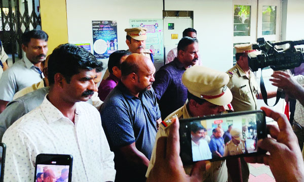 The accused burst into tears after confessing to the crime at the police station