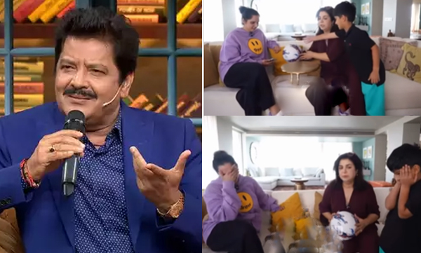 Farah Khan makes fun of Udit Narayan's kissing to Sania's son