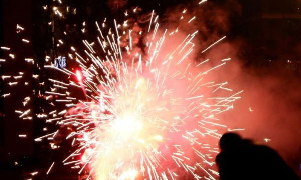 Amit fell into the crowd and broke