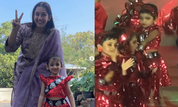 social-media-star-sowbhagya-venkitesh-share-her-daughter-first-stage-performance