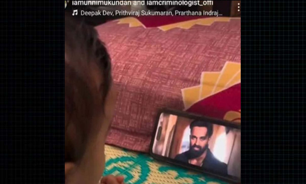 unni-mukundan-shared-a-video-that-a-baby-watching-marco-movie