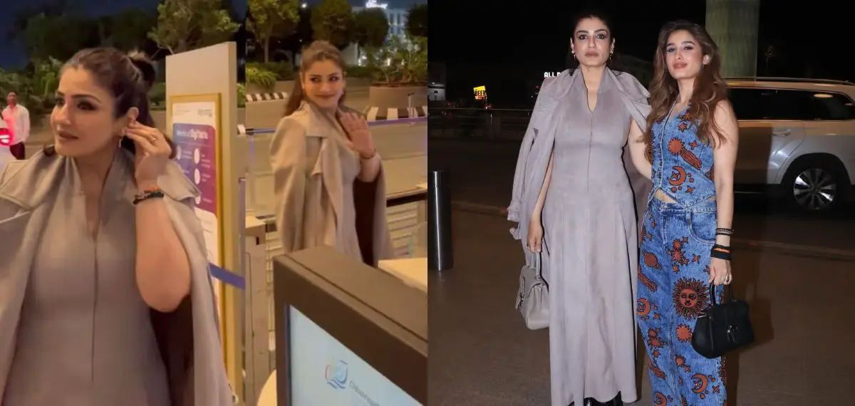 Raveena tandon cute behaviour towards paparazzi 