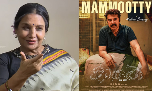 Shabana Azmi about mammootty in Kathal the core movie