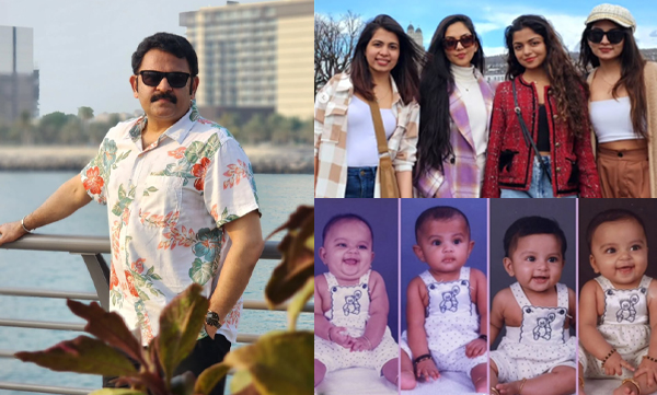 Krishnakumar shares throwback and present pictures of his daughters