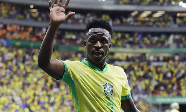 Vinicius Jr Slams In 99th-Minute Screamer As Brazil Steal Late Win