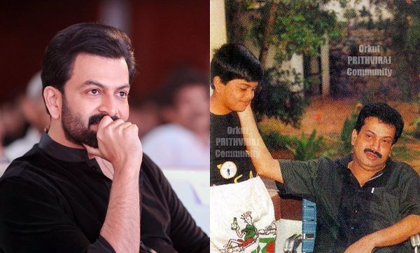 Prithviraj Sukumaran's heartfelt note for father