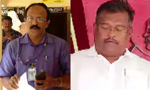 Threat from Area Secretary; Village Officer informs that he cannot work