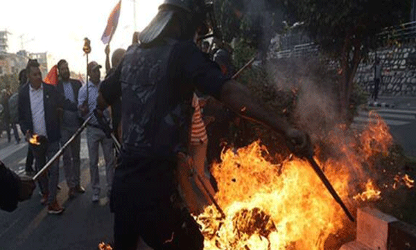 riot-in-nepal-kills-two-injured-45-curfew-announced-in-kathmandu