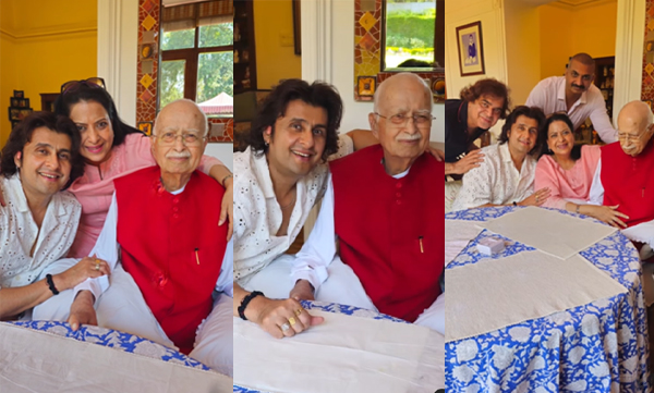 Singer Sonu Nigam meets LK Adwani
