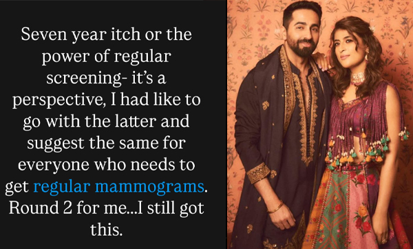 Writer-director Tahira Kashyap has been diagnosed with breast cancer for the second time