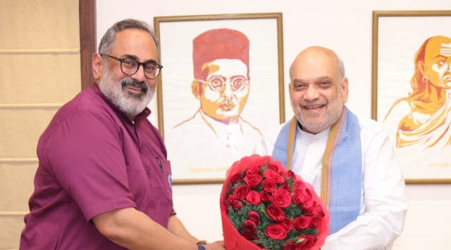 Rajiv Chandrashekhar met Amit Shah in Delhi
