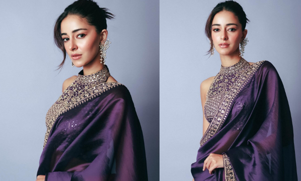 glamorous-saree-look-of-ananya-panday