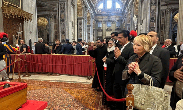 Minister Roshi Augustine pays last respects to Pope Francis
