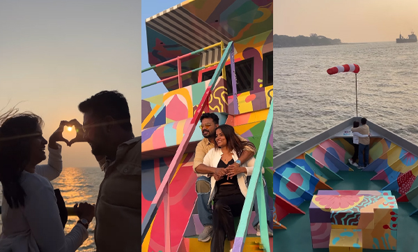 Jishin mohan shares a romantic outing video with ameya nair