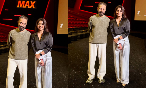 Meera nandhan shares picture with kamal hassan