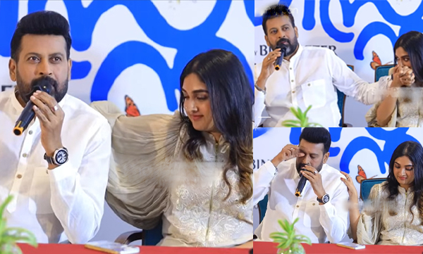 Manoj K Jayan gets emotional when speaking about urvashi on thejalakshmi's first movie launch