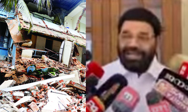 The Health Minister said what the Superintendent said; VN said that the building was neglected by the UDF government. Vasavan