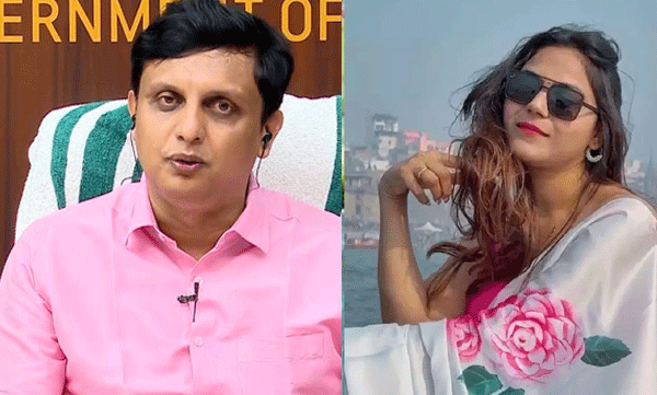 jyoti-malhotra-kerala-visit-minister-mohammed-riyas